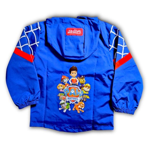 Boys 5T Paw Patrol Super Jacket Kids Blue Toddler Hoodie Zippered Hooded Jacket - Picture 5 of 10